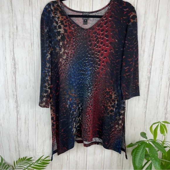 Clara Sun Woo leopard multi color sweater - Picture 2 of 6